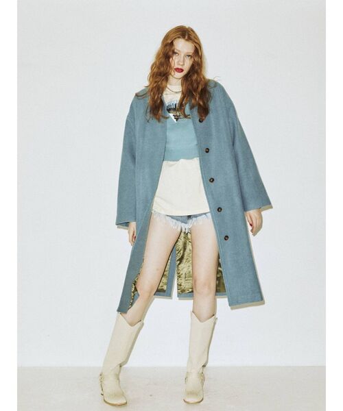 jouetie（ジュエティ）の「ステンカラーコート（ステンカラーコート・レディース・ブラック/アイボリー/ブルー・MEDIUM）」の13枚目の写真