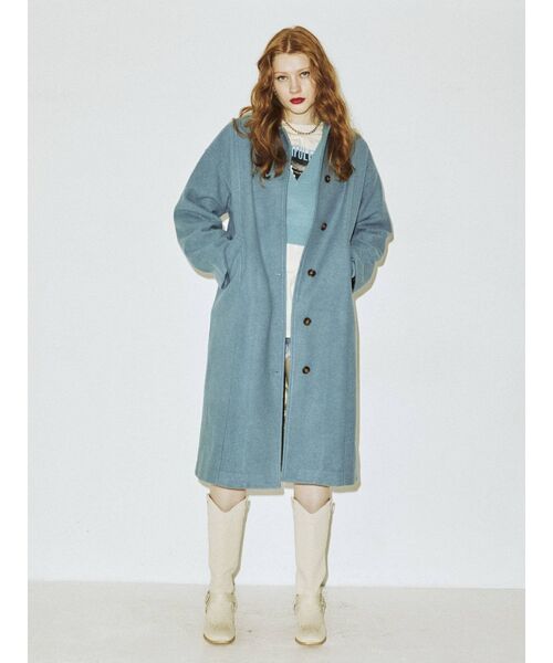 jouetie（ジュエティ）の「ステンカラーコート（ステンカラーコート・レディース・ブラック/アイボリー/ブルー・MEDIUM）」の14枚目の写真