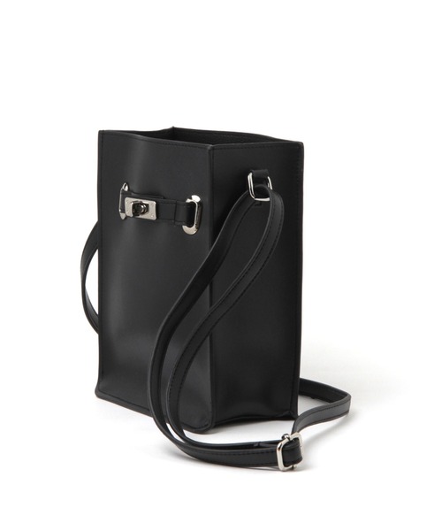 LAKOLE（ラコレ）の「ベルテッドスクエアショルダーバッグ / 216795（ショルダーバッグ・メンズ・ブラック/ブラウン/シルバーグレー・FREE）」の5枚目の写真