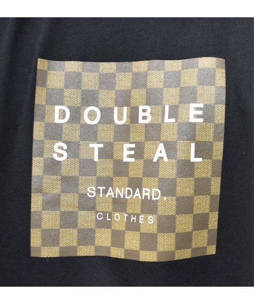 DOUBLE STEAL(ダブルスティール)の「Damier Square Logo 長袖Tシャツ(Tシャツ/カットソー・メンズ・ホワイト系2/ブラック系その他2/ホワイト×グレー・MEDIUM/X-LARGE/LARGE)」の9枚目の写真