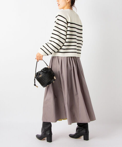 NOLLEY’S（ノーリーズ）の「リバーシブルタフタスカート（スカート・レディース・オリーブ/ネイビー/ベージュ/インディゴブルー/イエロー/サックスブルー・1/2/16/17）」の13枚目の写真