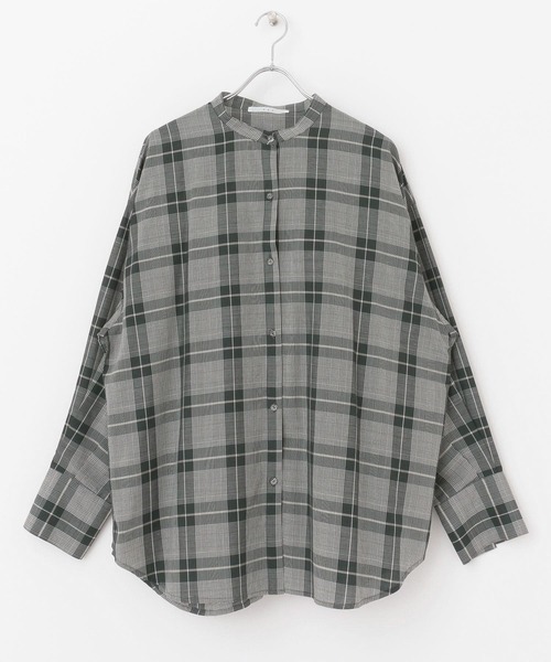 KBF(ケイビーエフ)の「BACKオープンチェックシャツ(シャツ/ブラウス・レディース・ブラック系その他/ブラウン系その他/グリーン系その他・ONE)」の11枚目の写真