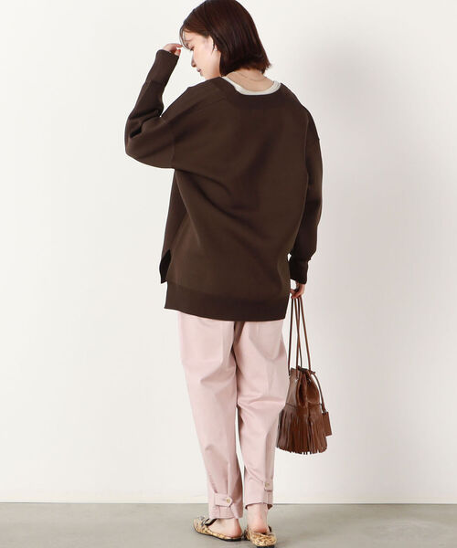 NOLLEY’S（ノーリーズ）の「◇【WEB限定カラーあり】深Vネックウォッシャブルニット（ニット/セーター・レディース・ライトブルー/ブラウン/ピンク/グリーン・FREE）」の13枚目の写真