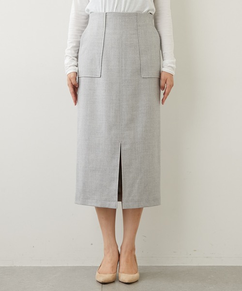 Whim Gazette（ウィムガゼット）の「FRANO タイトスカート（スカート・レディース・ベージュ/ライトグレー・38/36）」の15枚目の写真