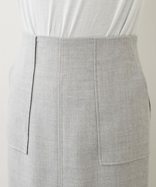 Whim Gazette（ウィムガゼット）の「FRANO タイトスカート（スカート・レディース・ベージュ/ライトグレー・38/36）」の19枚目の写真