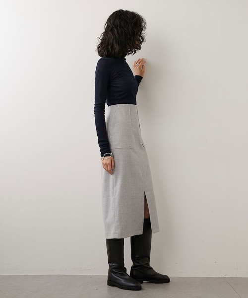 Whim Gazette（ウィムガゼット）の「FRANO タイトスカート（スカート・レディース・ベージュ/ライトグレー・38/36）」の11枚目の写真
