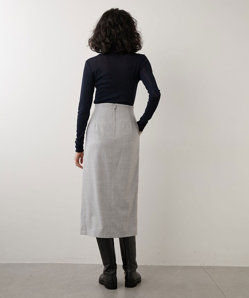 Whim Gazette（ウィムガゼット）の「FRANO タイトスカート（スカート・レディース・ベージュ/ライトグレー・38/36）」の9枚目の写真