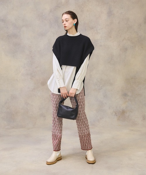 PUBLIC TOKYO（パブリックトウキョウ）の「２WAYスクエアバッグ（ハンドバッグ・レディース・バーガンディー/ブラック・FREE）」の13枚目の写真