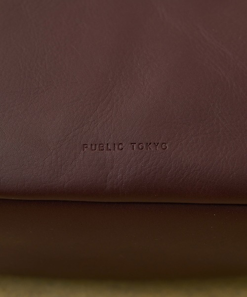 PUBLIC TOKYO（パブリックトウキョウ）の「２WAYスクエアバッグ（ハンドバッグ・レディース・バーガンディー/ブラック・FREE）」の12枚目の写真