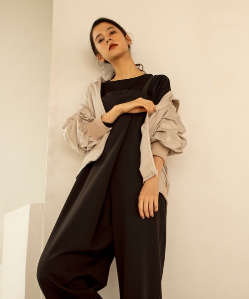 ReNorm(リノーム)の「アシメタックサロペットパンツ(その他パンツ・レディース・ブラウン/ブラック・S/M)」の9枚目の写真