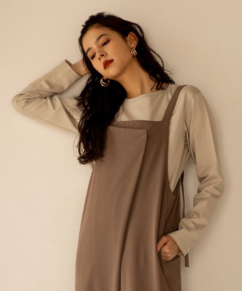 ReNorm(リノーム)の「アシメタックサロペットパンツ(その他パンツ・レディース・ブラウン/ブラック・S/M)」の16枚目の写真