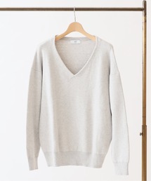 417 EDIFICE | ◆コットンカシミヤ スムースVネックニット(ニット/セーター)