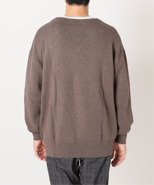 417 EDIFICE（フォーワンセブンエディフィス）の「◆コットンカシミヤ スムースVネックニット（ニット/セーター・メンズ・グレー/ブラウン/ベージュ・SMALL/MEDIUM/LARGE）」の15枚目の写真