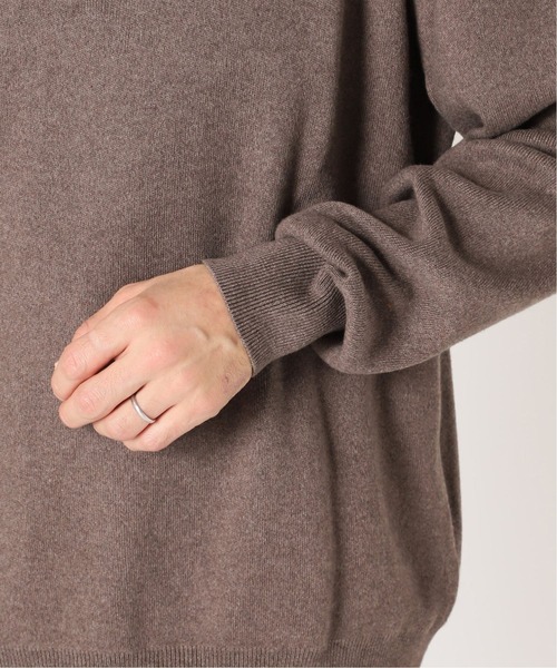 417 EDIFICE（フォーワンセブンエディフィス）の「◆コットンカシミヤ スムースVネックニット（ニット/セーター・メンズ・グレー/ブラウン/ベージュ・SMALL/MEDIUM/LARGE）」の18枚目の写真