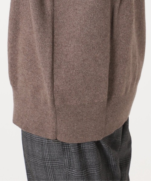 417 EDIFICE（フォーワンセブンエディフィス）の「◆コットンカシミヤ スムースVネックニット（ニット/セーター・メンズ・グレー/ブラウン/ベージュ・SMALL/MEDIUM/LARGE）」の14枚目の写真
