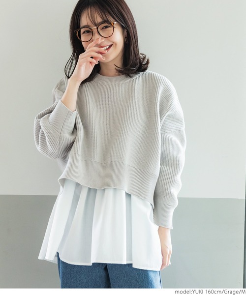 coca(coca)(コカ)の「スポンディッシュなアンサンブルニット(ニット/セーター・レディース・ブラック/グレー系その他・M/L)」の10枚目の写真
