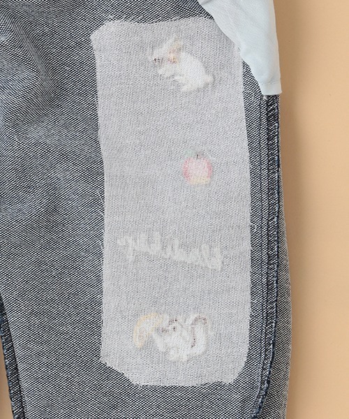 kladskap(クレードスコープ)の「動物刺しゅうロング丈テーパードパンツ(その他パンツ・キッズ・ネイビー・100cm/110cm/120cm/90cm)」の8枚目の写真