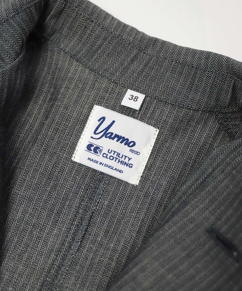 Yarmo（ヤーモ）の「[ Yarmo×OMNIGOD ] 別注 インディゴヘリンボーン ダスターコート（ステンカラーコート・レディース・グレー系その他・M-L）」の21枚目の写真