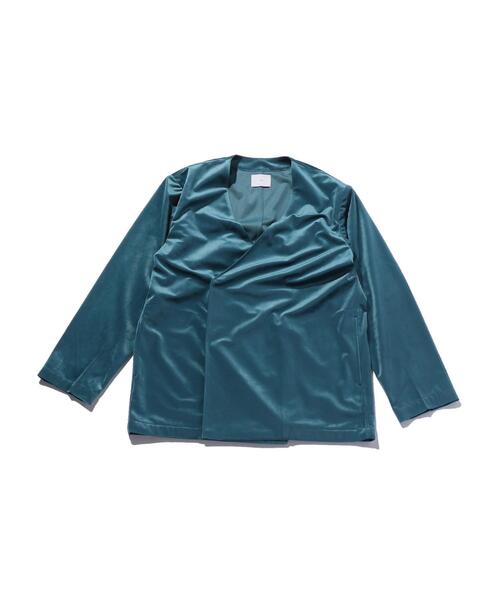 ATHA(アタ)の「<ATHA> VELVET NOCOLLOR JKT/ノーカラージャケット(ノーカラージャケット・メンズ・ロイヤルブルー・FREE)」の1枚目の写真