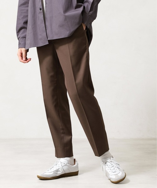 417 EDIFICE SELECT（フォーワンセブンエディフィスセレクト）の「【allery / アレリ―】 slacks slim / スラックス スリム（スラックス・メンズ・グレー/ブラウン/ネイビー・SMALL/MEDIUM/LARGE/X-LARGE）」の3枚目の写真