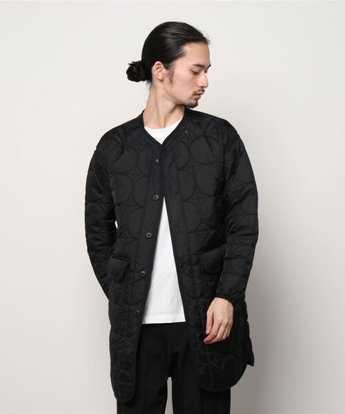 KIFFE(キッフェ)の「KIFFE/キッフェ GEOMETRIC QUILT COAT キルティングコート(ミリタリージャケット・メンズ・ブラック/オリーブ・1)」の17枚目の写真