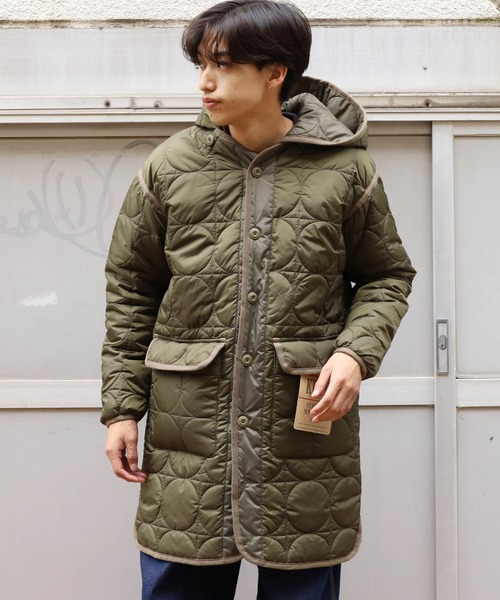 KIFFE(キッフェ)の「KIFFE/キッフェ GEOMETRIC QUILT COAT キルティングコート(ミリタリージャケット・メンズ・ブラック/オリーブ・1)」の21枚目の写真