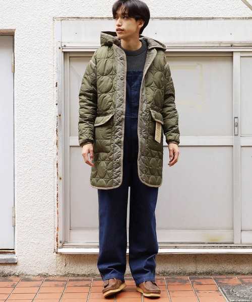 KIFFE(キッフェ)の「KIFFE/キッフェ GEOMETRIC QUILT COAT キルティングコート(ミリタリージャケット・メンズ・ブラック/オリーブ・1)」の13枚目の写真