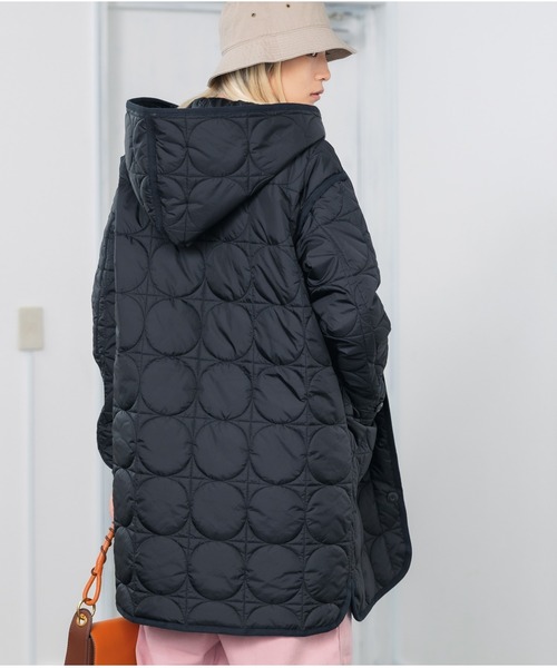KIFFE(キッフェ)の「KIFFE/キッフェ GEOMETRIC QUILT COAT キルティングコート(ミリタリージャケット・メンズ・ブラック/オリーブ・1)」の20枚目の写真