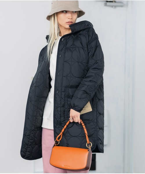 KIFFE(キッフェ)の「KIFFE/キッフェ GEOMETRIC QUILT COAT キルティングコート(ミリタリージャケット・メンズ・ブラック/オリーブ・1)」の10枚目の写真