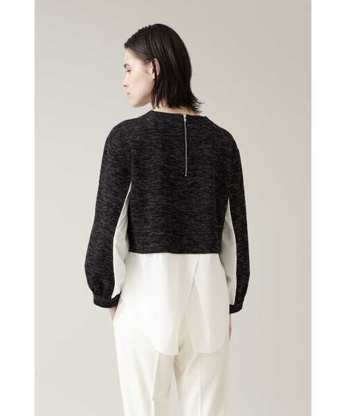 BOSCH（ボッシュ）の「◆ツィードドッキングカットソー（Tシャツ/カットソー・レディース・ブラック/ネイビー・38）」の19枚目の写真