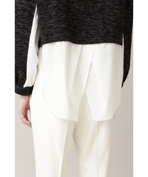 BOSCH（ボッシュ）の「◆ツィードドッキングカットソー（Tシャツ/カットソー・レディース・ブラック/ネイビー・38）」の11枚目の写真