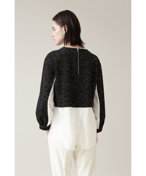 BOSCH（ボッシュ）の「◆ツィードドッキングカットソー（Tシャツ/カットソー・レディース・ブラック/ネイビー・38）」の5枚目の写真