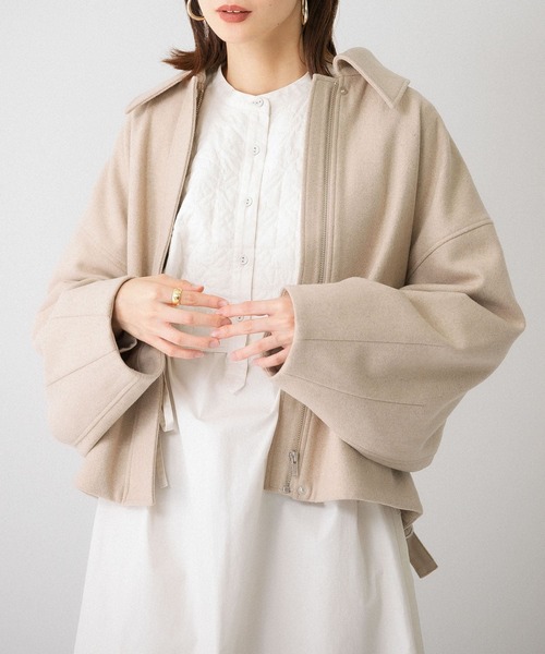 KBF（ケイビーエフ）の「オーバーアームコート（その他アウター・レディース・ベージュ/ネイビー/ブルー系その他・ONE）」の2枚目の写真