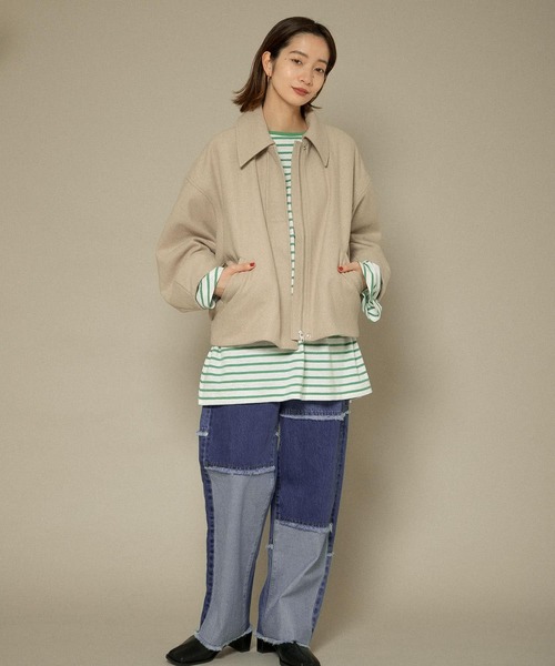 KBF（ケイビーエフ）の「オーバーアームコート（その他アウター・レディース・ベージュ/ネイビー/ブルー系その他・ONE）」の10枚目の写真