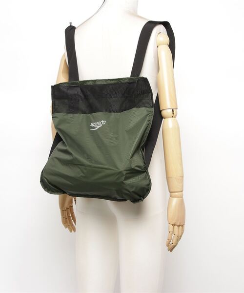 Speedo（スピード）の「speedo/Easy Bag（バックパック/リュック・メンズ・ブラック/カーキ・FREE）」の6枚目の写真
