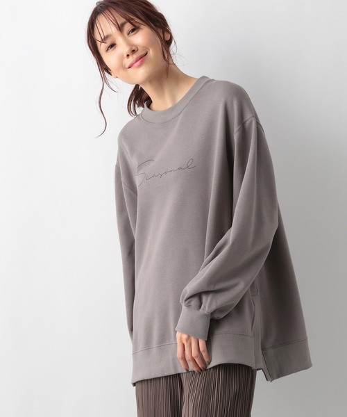 GLOBAL WORK(グローバルワーク)の「キレイ見えサラサラプリントプルオーバー/227780(Tシャツ/カットソー・レディース・アイボリー/チャコールグレー/ライトグレー/モカ/ブラック/グリーン・MEDIUM/LARGE)」の5枚目の写真