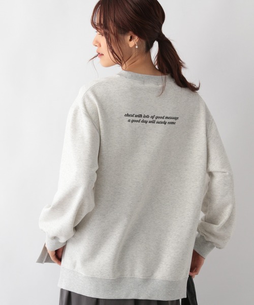 GLOBAL WORK(グローバルワーク)の「キレイ見えサラサラプリントプルオーバー/227780(Tシャツ/カットソー・レディース・アイボリー/チャコールグレー/ライトグレー/モカ/ブラック/グリーン・MEDIUM/LARGE)」の22枚目の写真