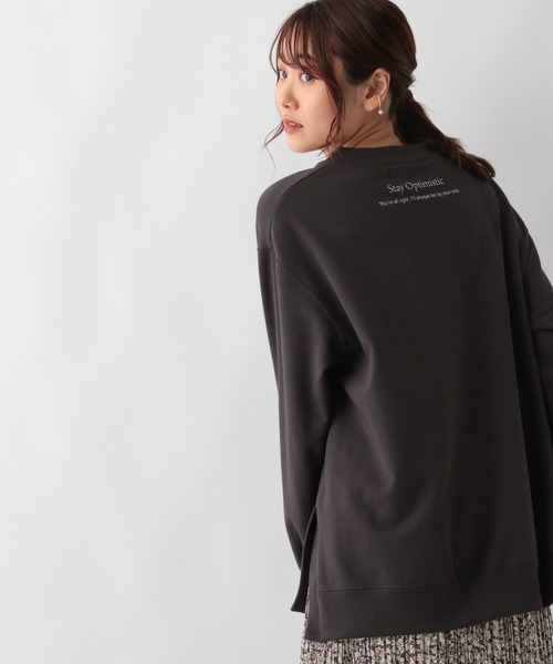 GLOBAL WORK(グローバルワーク)の「キレイ見えサラサラプリントプルオーバー/227780(Tシャツ/カットソー・レディース・アイボリー/チャコールグレー/ライトグレー/モカ/ブラック/グリーン・MEDIUM/LARGE)」の19枚目の写真