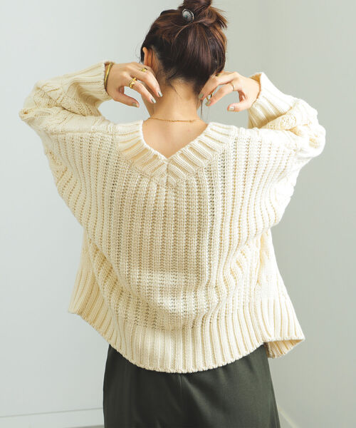 カーディガン BEAMS HEART / ケーブル ショート カーディガン レディース BEAMS HEART カーディガン / ケーブル ショート レディース