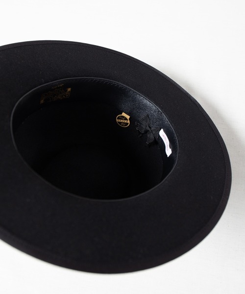 RACAL（ラカル）の「Fedora Hat / フェドラハット（ハット・メンズ・ベージュ/ブラック・LARGE/MEDIUM）」の3枚目の写真