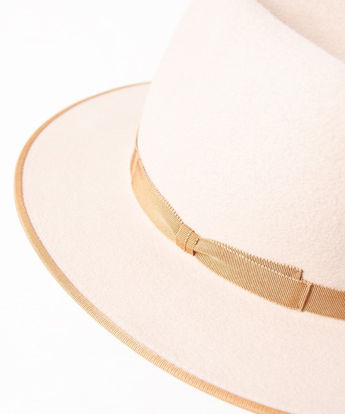 RACAL（ラカル）の「Fedora Hat / フェドラハット（ハット・メンズ・ベージュ/ブラック・LARGE/MEDIUM）」の20枚目の写真