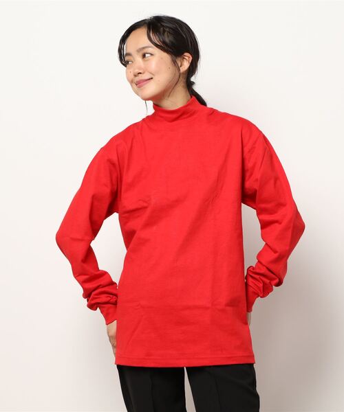 CAMBER(キャンバー)の「306 Max Weight MOCK TURTLE(Tシャツ/カットソー・レディース・ロイヤルブルー/ホワイト/ダークグリーン/グレー/ゴールド/ナチュラル/ブラック/ネイビー/レッド/オレンジ/バーガンディー・M/S/L/XL)」の8枚目の写真