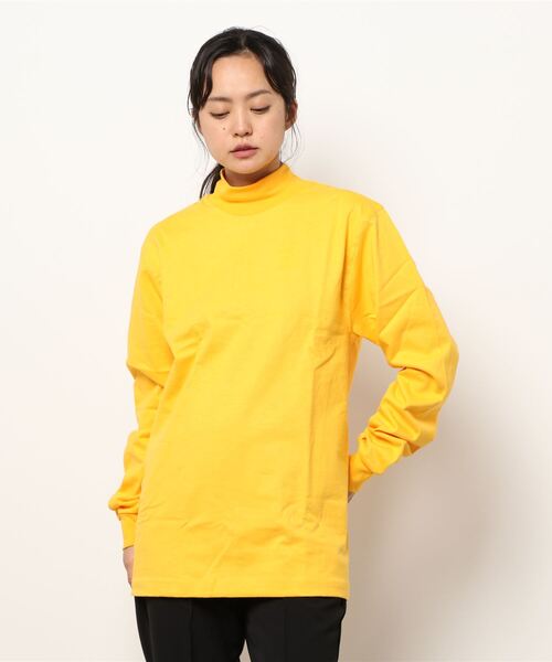 CAMBER(キャンバー)の「306 Max Weight MOCK TURTLE(Tシャツ/カットソー・レディース・ロイヤルブルー/ホワイト/ダークグリーン/グレー/ゴールド/ナチュラル/ブラック/ネイビー/レッド/オレンジ/バーガンディー・M/S/L/XL)」の11枚目の写真