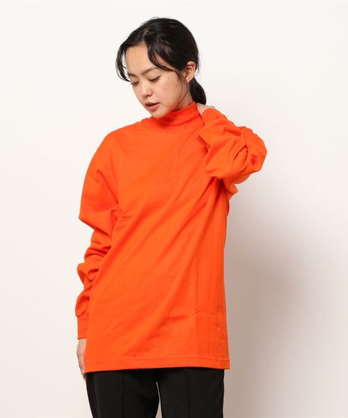 CAMBER(キャンバー)の「306 Max Weight MOCK TURTLE(Tシャツ/カットソー・レディース・ロイヤルブルー/ホワイト/ダークグリーン/グレー/ゴールド/ナチュラル/ブラック/ネイビー/レッド/オレンジ/バーガンディー・M/S/L/XL)」の10枚目の写真