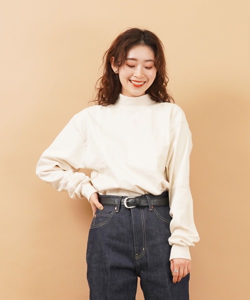 CAMBER(キャンバー)の「306 Max Weight MOCK TURTLE(Tシャツ/カットソー・レディース・ロイヤルブルー/ホワイト/ダークグリーン/グレー/ゴールド/ナチュラル/ブラック/ネイビー/レッド/オレンジ/バーガンディー・M/S/L/XL)」の5枚目の写真