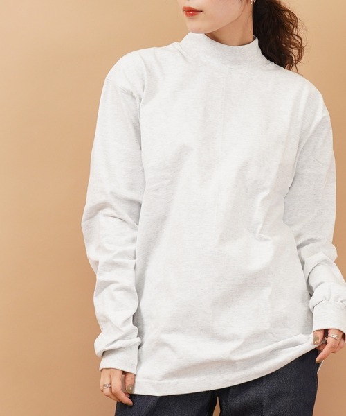 CAMBER(キャンバー)の「306 Max Weight MOCK TURTLE(Tシャツ/カットソー・レディース・ロイヤルブルー/ホワイト/ダークグリーン/グレー/ゴールド/ナチュラル/ブラック/ネイビー/レッド/オレンジ/バーガンディー・M/S/L/XL)」の4枚目の写真