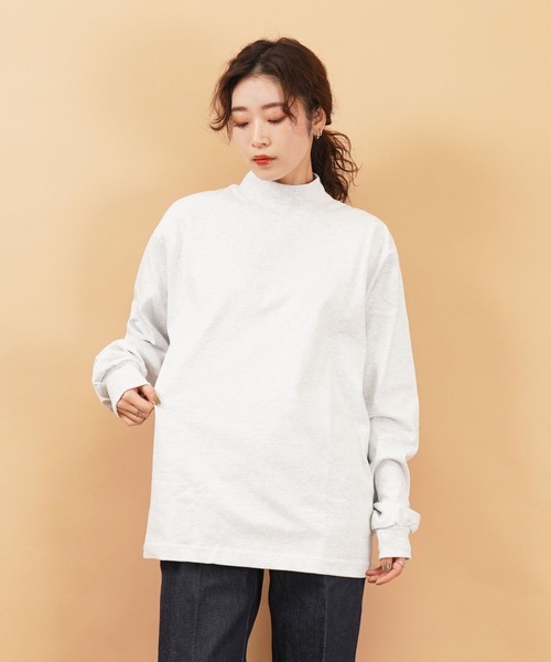 CAMBER(キャンバー)の「306 Max Weight MOCK TURTLE(Tシャツ/カットソー・レディース・ロイヤルブルー/ホワイト/ダークグリーン/グレー/ゴールド/ナチュラル/ブラック/ネイビー/レッド/オレンジ/バーガンディー・M/S/L/XL)」の18枚目の写真