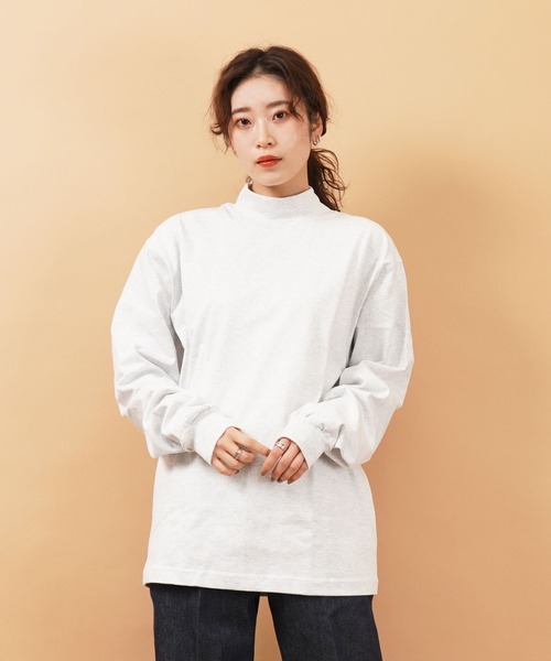 CAMBER(キャンバー)の「306 Max Weight MOCK TURTLE(Tシャツ/カットソー・レディース・ロイヤルブルー/ホワイト/ダークグリーン/グレー/ゴールド/ナチュラル/ブラック/ネイビー/レッド/オレンジ/バーガンディー・M/S/L/XL)」の19枚目の写真
