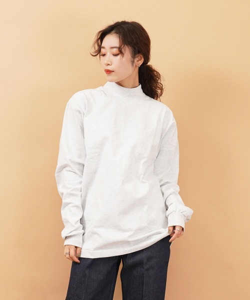 CAMBER(キャンバー)の「306 Max Weight MOCK TURTLE(Tシャツ/カットソー・レディース・ロイヤルブルー/ホワイト/ダークグリーン/グレー/ゴールド/ナチュラル/ブラック/ネイビー/レッド/オレンジ/バーガンディー・M/S/L/XL)」の20枚目の写真