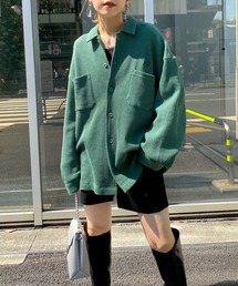 WHO'S WHO gallery | 【KOOKY'N/クーキー】ワッフルシャツカーディガン(カーディガン/ボレロ)